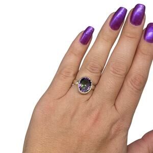 Hand Crafted Amethyst Silver Ring
